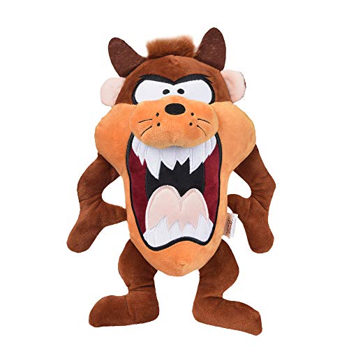 LOONEY TUNES for Pets Tasmanian Devil Taz Big Head Plüsch Hundespielzeug, Stofftier für Hunde | 12 Zoll Jumbo Hundespielzeug für alle Hunde | Offiziell Lizenziertes Hundespielzeug von Warner Bros von Looney Tunes