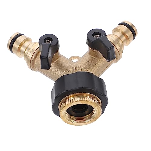 LOORGVEL 1 Stück Wasserhahn Adapter für Waschmaschine Kupfer Wasserteiler mit Ventilen Installieren für Wandmontage und Doppelten LOORGVEL 1 Stück Wasserhahn Adapter für Waschmaschine Kupfer Wasserteiler mit Ventilen Installieren für Wandmontage und Doppelten von LOORGVEL