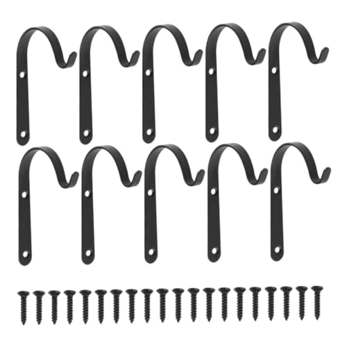 LOORGVEL 10 Sätze Hängende Pflanzenhalterung Teiliges Robustem Metall für Blumenampeln Garten und Wohnaccessoires Schrauben zur Einfachen LOORGVEL 10 Sätze Hängende Pflanzenhalterung Teiliges Robustem Metall für Blumenampeln Garten und Wohnaccessoires Schrauben zur Einfachen von LOORGVEL