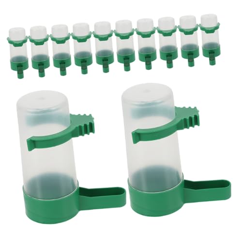 LOORGVEL 12 Stück Automatischer Vogelwasserspender aus Robustem Abs Großes Fassungsvermögen Leicht zu Reinigen Vielseitig für Wellensittiche Papageien und Tauben als Outdoor Vogelkäfig LOORGVEL 12 Stück Automatischer Vogelwasserspender aus Robustem Abs Großes Fassungsvermögen Leicht zu Reinigen Vielseitig für Wellensittiche Papageien und Tauben als Outdoor Vogelkäfig von LOORGVEL