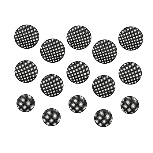 LOORGVEL 150 STK Lochpads Für Blumentöpfe Mesh-Pads Für Blumentopflöcher Blumentöpfe Für Den Garten Große Pflanzentöpfe Pflanzenbewässerungskugeln Schlagloch-mesh-pad Loch-mesh-Pads Black von LOORGVEL