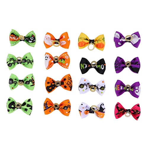 LOORGVEL 16 Stück Teiliges Haargummis für Haustiere mit Schleifen Design Elastische Hund Haarbänder Bunte Zufällige Farben für Halloween Kostüme und Tägliches Styling von LOORGVEL 16 Stück Teiliges Haargummis für Haustiere mit Schleifen Design Elastische Hund Haarbänder Bunte Zufällige Farben für Halloween Kostüme und Tägliches Styling von von LOORGVEL