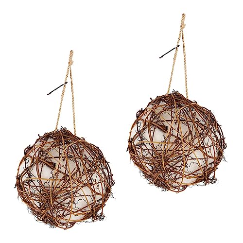 LOORGVEL 2 Stück Nistmaterial für Wildvögel Outdoor für Papageien Hängende Bissspielzeuge Baumwollfüllung für Garten Dekorieren LOORGVEL 2 Stück Nistmaterial für Wildvögel Outdoor für Papageien Hängende Bissspielzeuge Baumwollfüllung für Garten Dekorieren von LOORGVEL