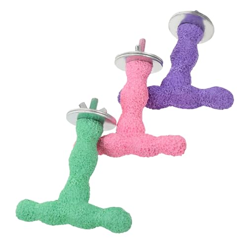 LOORGVEL 3 Stück Förmige Vogel Sitzstange für Papageien und Sittiche Stabile Krallenschleif Station aus Natürlichem Material Einfach zu Montieren Fördert Bewegung und Gesunde Krallenpflege LOORGVEL 3 Stück Förmige Vogel Sitzstange für Papageien und Sittiche Stabile Krallenschleif Station aus Natürlichem Material Einfach zu Montieren Fördert Bewegung und Gesunde Krallenpflege von LOORGVEL