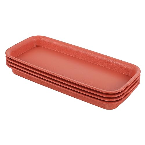 LOORGVEL 4stücke Rechteckige Pflanzuntersetzer Aus Kunststoff wasserdichte Blumentopfuntertassen Für Innen Und Außengebrauch Verhindern Das Auslaufen Von Wasser Für Schöne Pflanzen Und LOORGVEL 4stücke Rechteckige Pflanzuntersetzer Aus Kunststoff wasserdichte Blumentopfuntertassen Für Innen Und Außengebrauch Verhindern Das Auslaufen Von Wasser Für Schöne Pflanzen Und von LOORGVEL