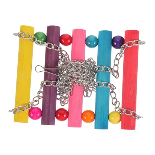 LOORGVEL Bunte Hängende Papageien Schaukel aus Natürlichem Holz Kreatives Kauspielzeug und Sitzstange für Wellensittiche und Kleine Vögel im Vogelkäfig Sicher und Dekorativ LOORGVEL Bunte Hängende Papageien Schaukel aus Natürlichem Holz Kreatives Kauspielzeug und Sitzstange für Wellensittiche und Kleine Vögel im Vogelkäfig Sicher und Dekorativ von LOORGVEL