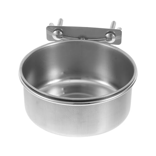 LOORGVEL Edelstahl Futternapf für Papageien Mittel mit Halterung Multifunktionale Futter Wasserschale für Vogelkäfig Rostfrei Tragbar und Geeignet für Wellensittiche Nymphensittiche LOORGVEL Edelstahl Futternapf für Papageien Mittel mit Halterung Multifunktionale Futter Wasserschale für Vogelkäfig Rostfrei Tragbar und Geeignet für Wellensittiche Nymphensittiche von LOORGVEL