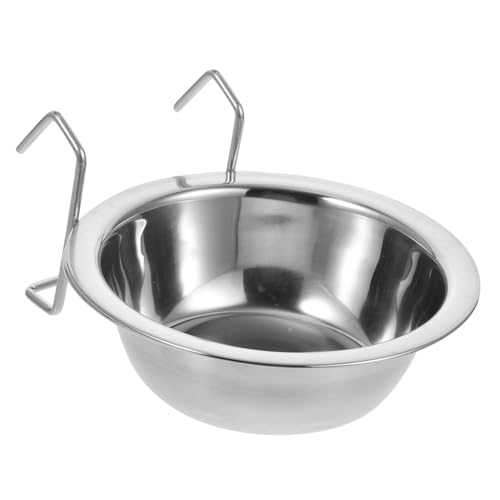 LOORGVEL Edelstahl Vogel Futterspender mit Haken zum Aufhängen Vielseitiger Futternapf für Käfige Rostfrei Leicht zu Installieren Geeignet für Papageien Wellensittiche und Kleintiere LOORGVEL Edelstahl Vogel Futterspender mit Haken zum Aufhängen Vielseitiger Futternapf für Käfige Rostfrei Leicht zu Installieren Geeignet für Papageien Wellensittiche und Kleintiere von LOORGVEL