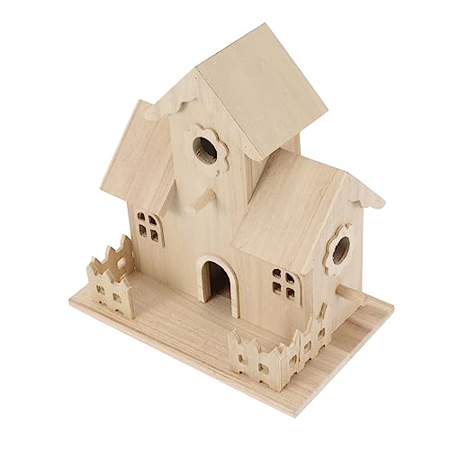 LOORGVEL Holz Vogelhaus Nistkasten für Vögel Dekoratives Hängendes Vogelnest aus Massivem Holz für Garten Büro und Zuhause Langlebig Einfach und Praktisch für Wildvögel LOORGVEL Holz Vogelhaus Nistkasten für Vögel Dekoratives Hängendes Vogelnest aus Massivem Holz für Garten Büro und Zuhause Langlebig Einfach und Praktisch für Wildvögel von LOORGVEL