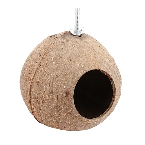 LOORGVEL Kokosnussschalen Vogelhaus Nistplatz Handgefertigt Robust Für Kleine Vögel Wie Kanarien Papageien Lärchen Garten Dekoration Indoor Outdoor Hängend LOORGVEL Kokosnussschalen Vogelhaus Nistplatz Handgefertigt Robust Für Kleine Vögel Wie Kanarien Papageien Lärchen Garten Dekoration Indoor Outdoor Hängend von LOORGVEL