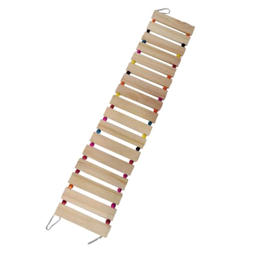 LOORGVEL Natürliche Holzleiter für Papageien Nachhaltige Schaukel und Kauspielzeug für Mittelgroße bis Große Vögel Robustes Holzspielzeug zum Klettern Schaukeln und Beißen Flexibles LOORGVEL Natürliche Holzleiter für Papageien Nachhaltige Schaukel und Kauspielzeug für Mittelgroße bis Große Vögel Robustes Holzspielzeug zum Klettern Schaukeln und Beißen Flexibles von LOORGVEL