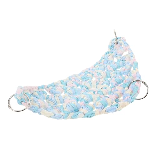 LOORGVEL Papageien Schaukelspielzeug Hängematte Dreieckiges Kletternetz für Vögel Baumwollseil Kletterspielzeug zur Krallenstärkung Versteck und Ruheplatz für Papageienkäfig Einfache LOORGVEL Papageien Schaukelspielzeug Hängematte Dreieckiges Kletternetz für Vögel Baumwollseil Kletterspielzeug zur Krallenstärkung Versteck und Ruheplatz für Papageienkäfig Einfache von LOORGVEL