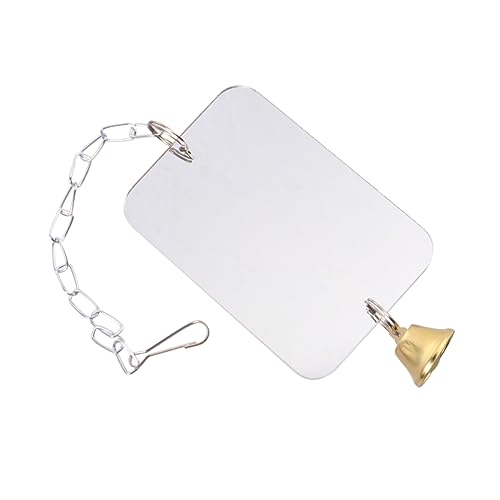 LOORGVEL Papageienspielzeug Spiegel mit Glocke Robustes Vogelspielzeug für Wellensittich Nymphensittich und Ähnliche Vögel Interaktives Käfigzubehör zur Beschäftigung und Unterhaltung LOORGVEL Papageienspielzeug Spiegel mit Glocke Robustes Vogelspielzeug für Wellensittich Nymphensittich und Ähnliche Vögel Interaktives Käfigzubehör zur Beschäftigung und Unterhaltung von LOORGVEL