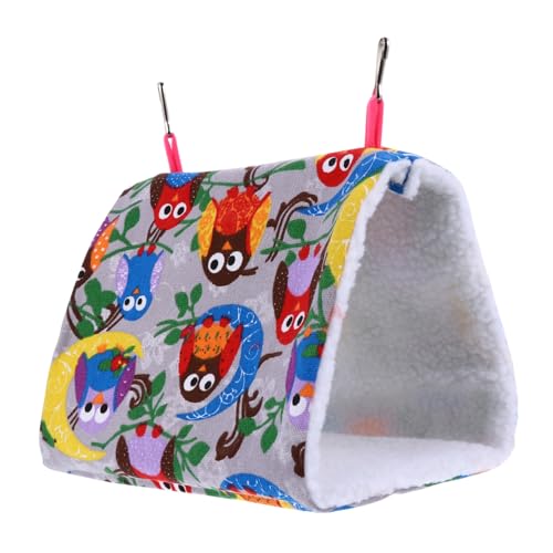 LOORGVEL Parrot Hängematte Dreieckiges Warmes Nest Fleece Sicheres Schlafbett für Kleine Vögel und Papageien Hängendes Vogelnest als Kuschelhöhle und Deko für Käfig und Zuhause LOORGVEL Parrot Hängematte Dreieckiges Warmes Nest Fleece Sicheres Schlafbett für Kleine Vögel und Papageien Hängendes Vogelnest als Kuschelhöhle und Deko für Käfig und Zuhause von LOORGVEL