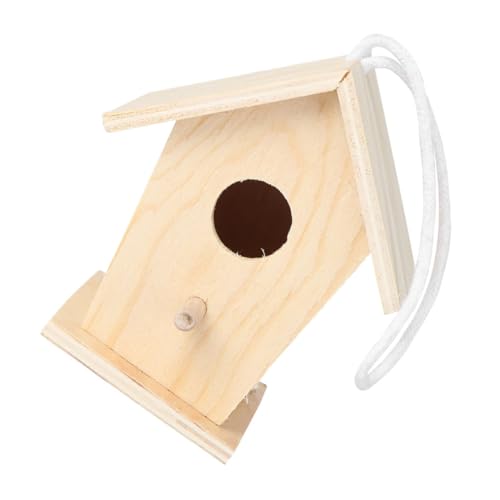 LOORGVEL Unfertiges Holz Vogelhaus zum Basteln DIY Vogelhäuschen mit Juteseil für Kleine Vögel Handgemachtes Dekoratives Nistkasten für Kreative LOORGVEL Unfertiges Holz Vogelhaus zum Basteln DIY Vogelhäuschen mit Juteseil für Kleine Vögel Handgemachtes Dekoratives Nistkasten für Kreative von LOORGVEL