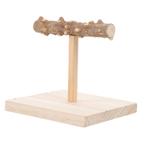 LOORGVEL Vogel Sitzstange aus Naturholz mit Breiter Stabiler Basis Robuster Trainingsstand für Wellensittiche Papageien und Nymphensittiche als Kauspielzeug und Kletterspielzeug für LOORGVEL Vogel Sitzstange aus Naturholz mit Breiter Stabiler Basis Robuster Trainingsstand für Wellensittiche Papageien und Nymphensittiche als Kauspielzeug und Kletterspielzeug für von LOORGVEL