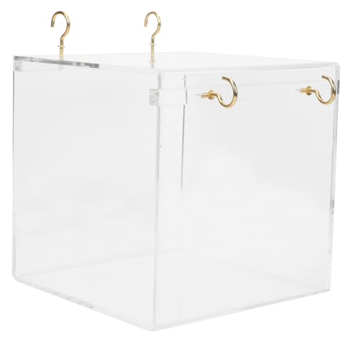 LOORGVEL Vogelbad für Papageien Transparentes Vogel badebecken Langlebig Umweltfreundlich Vogelreinigung Vogelzubehör für Kleine Vögel Geeignet LOORGVEL Vogelbad für Papageien Transparentes Vogel badebecken Langlebig Umweltfreundlich Vogelreinigung Vogelzubehör für Kleine Vögel Geeignet von LOORGVEL