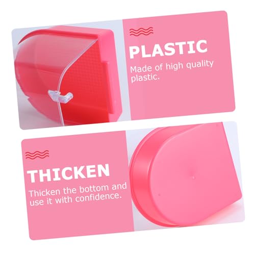 LOORGVEL Vogelbad mit Abdeckung für Kleine Wellensittiche und Kanarienvögel Kunststoff Vogelkäfig Badehäuschen Rot Geeignet für Käfigmontage Hygienische Vogelbadewanne LOORGVEL Vogelbad mit Abdeckung für Kleine Wellensittiche und Kanarienvögel Kunststoff Vogelkäfig Badehäuschen Rot Geeignet für Käfigmontage Hygienische Vogelbadewanne von LOORGVEL