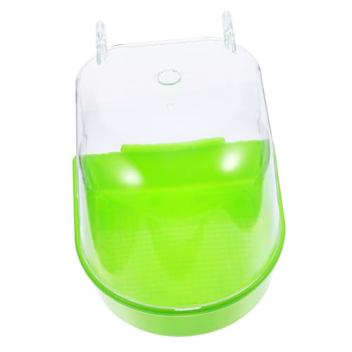 LOORGVEL Vogelbadewanne für Kleine Vögel Kunststoff Badekäfig mit Abdeckung Grün Geeignet für Wellensittiche Kanarienvögel Papageien Vogel Dusche Zubehör LOORGVEL Vogelbadewanne für Kleine Vögel Kunststoff Badekäfig mit Abdeckung Grün Geeignet für Wellensittiche Kanarienvögel Papageien Vogel Dusche Zubehör von LOORGVEL
