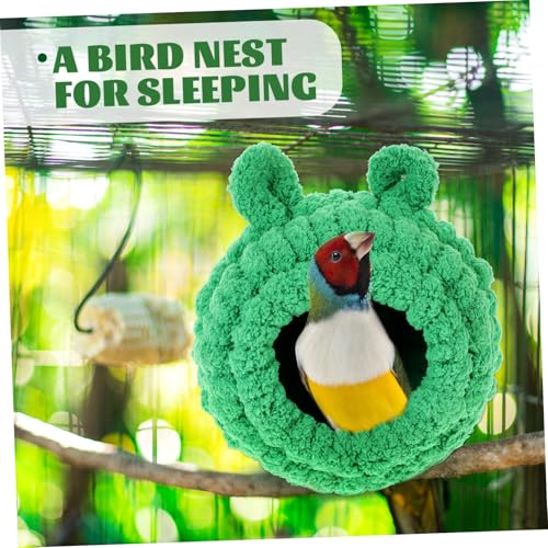 LOORGVEL Vogelnest Hängematte Warmes Papageienbett Weiches Haustier Schlafnest für Kleine Vögel Grün Kuscheliger Hängesitz Vogelhaus Winterquartier LOORGVEL Vogelnest Hängematte Warmes Papageienbett Weiches Haustier Schlafnest für Kleine Vögel Grün Kuscheliger Hängesitz Vogelhaus Winterquartier von LOORGVEL