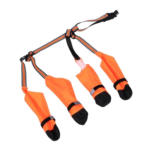 LOORGVEL wasserdichte Hundeschuhe für Kleine Hunde mit Reflektierenden Streifen Weicher Innenpolsterung und Rutschfester Sohle Schützende Booties für Regen und Outdoor Aktivitäten LOORGVEL wasserdichte Hundeschuhe für Kleine Hunde mit Reflektierenden Streifen Weicher Innenpolsterung und Rutschfester Sohle Schützende Booties für Regen und Outdoor Aktivitäten von LOORGVEL