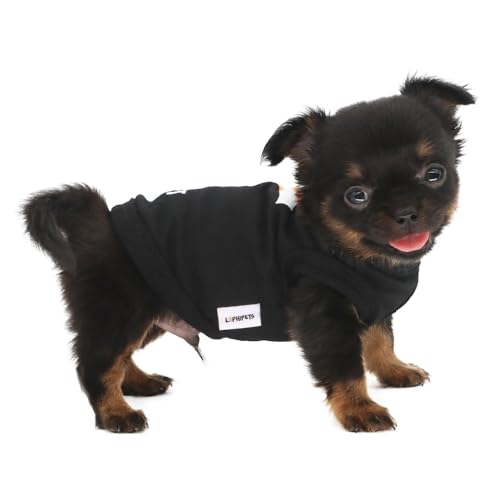 LOPHIPETS Hunde-Shirt, Weste mit Aufdruck "Do Not Pet", für kleine Teetasse, Chihuahua, Yorkie, Welpen, Katzen, T-Shirt, Schwarz, Größe XXS von LOPHIPETS