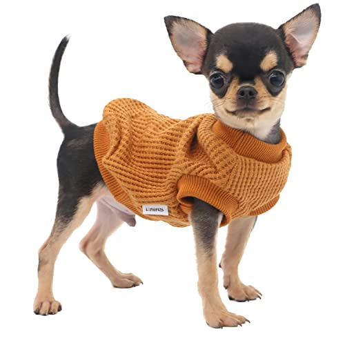 LOPHIPETS Leichter Hundepullover für Welpen, kleine Hunde, Welpen, Chihuahua, Yorkie, Gelb/XXS von LOPHIPETS