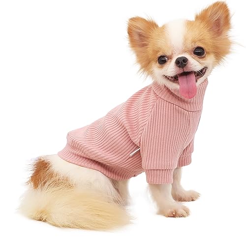 LOPHIPETS Rollkragenpullover für kleine Hunde, für Chihuahua, Gr. M, Rosa von LOPHIPETS