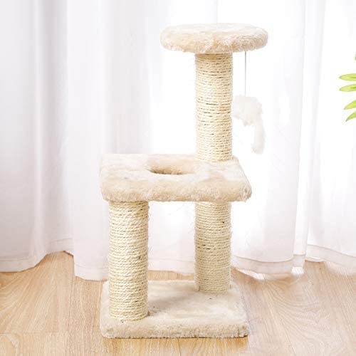 Kletternde Katze Katzen-Kletterturm Kratzbäume für Indoor-Katzen Kletterbaum Katzenhaus Turm Katze Kätzchen Klettern Haustiermöbel Spielhaus Katzenbaum von LORGL