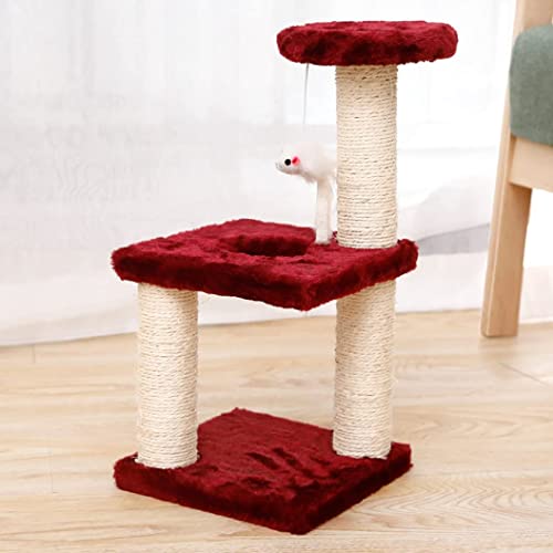 Kletternde Katze Katzen-Kletterturm Kratzbäume für Indoor-Katzen Kletterbaum Katzenhaus Turm Katze Kätzchen Klettern Haustiermöbel Spielhaus Katzenbaum von LORGL