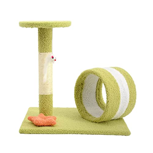 Kletternde Katze Katzenhaus Sisal Katzenkratzbaum mit Klettergerüst Katzenspielzeug mit Ballkätzchen für Indoor-Katze Klettergerüst Kratzbaumturm Katzenbaum von LORGL