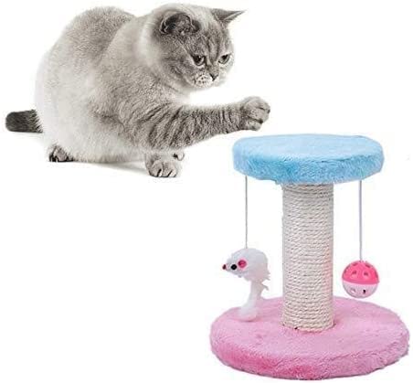 Kletternde Katze Niedliches Plüsch-Katzen-Hängematten-Kletterregal Haustierspielspielzeug Kratzen Doppelter hängender Kugelpfosten Klettergerüst Katzenmöbel Katzenbett Katzenbaum von LORGL