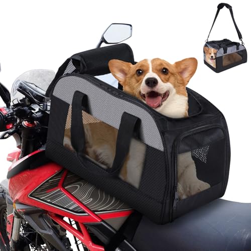 Motorrad-Aufbewahrungstasche für Haustiere, tragbare Haustier-Tragetasche, Motorrad, Hund, Katze, Reisegepäcktasche für Motorrad, nur Tasche von LOTCAIN