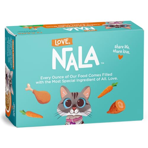 Keyoung Love, NALA Wet Cat Food, Chicken Flaked with Carrot and Sweet Potato Recipe - Grain Free Wet Cat Food in Broth, Natural Cat Pate Wet Food, Adult Cat Food Wet - 12 Pack of Flaked von LOVE, NALA