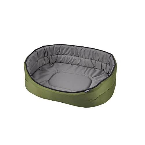 LOVE STORY Essentiel Korb, oval, 50 x 32 cm, Khaki/Grau von LOVE STORY