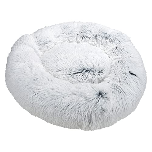 LOVE STORY Fluffy Kissen, rund, beruhigend, D95 x 22 cm, Weiß meliert von LOVE STORY