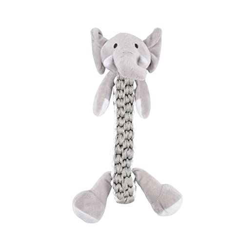 LOVE STORY Les Féroces Basile Plüschspielzeug mit Seil, Elefant, mit Geräuschen, 34 cm von LOVE STORY