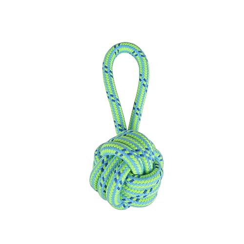 Love Story Spielzeug Seil Ball mit Griff Baumwolle D10 x 27 cm Blau von Love Story