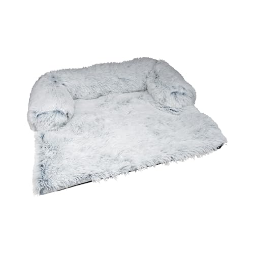 Love Story Sofabezug mit Nackenrolle, Polyester, 80 x 75 x 15 cm, flauschig, Weiß von LOVE STORY