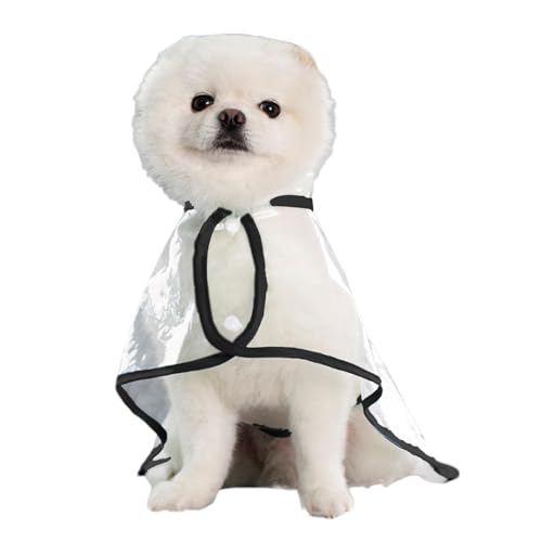 Hunde-Regenjacke,Hunde-Regenmantel | Atmungsaktiver, leichter Hunde-Regenponcho für den Außenbereich - Wasserdichte Haustier-Regenmäntel, tragbarer transparenter Hunde-Regenmantel, Regenjacke für Hund von LOVEMETOO