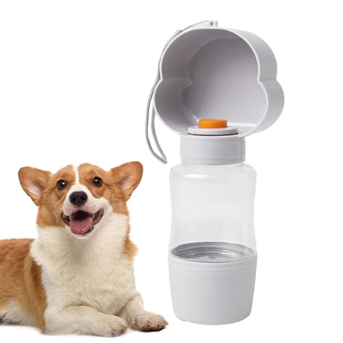 LOVEMETOO Tragbare Hundewasserflasche,400 ml Outdoor-Wasserflasche und Futterbehälter für Hunde | Haustierzubehör für Hundefütterung auf Reisen, Wandern, Spazierengehen, Picknicken, Camping von LOVEMETOO