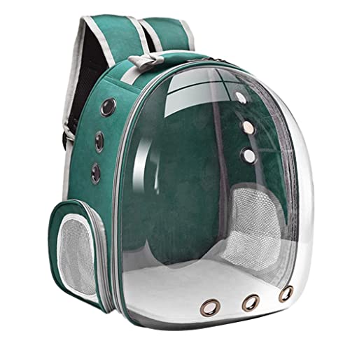 Deluxe Cat Carriers Carry Rucksack für Kleine Mittelgroße Dogs Carrier, Welpe Transparent Space Atmungsaktive Tragetasche Tote, Grün von LOVIVER