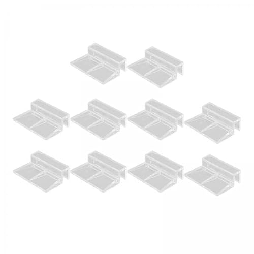 LOVIVER 2X 10 X Aquarium Netz Clips, Netzklemme, Ausbruchsichere Netz Befestigungsclips für Aquarien, Glashalter Clip von LOVIVER