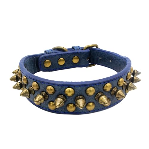 LOVIVER Anti-Hundehalsband, verstellbares, Robustes, bequemes Hundehalsband für das Gehtraining und Wandern, XL Blau von LOVIVER