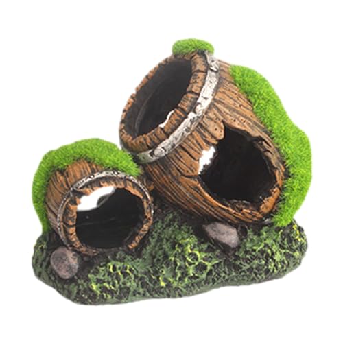 LOVIVER Aquarium Dekoration Wasser Handwerk Fisch Höhle Verstecken Teich Versteck Aquarium Ornament Aquarium Statue, 11.5 x 6.5 x 8.5 cm von LOVIVER