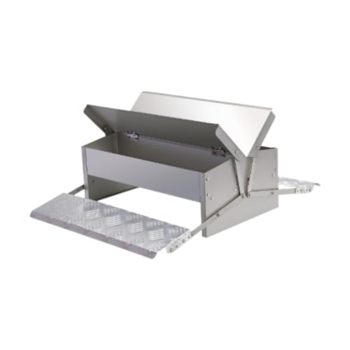 LOVIVER Automatic Treadle Chicken Feeder Geflügelfuttermittel wasserdicht, Anti -Schlupf, wetterfestem Deckel für Hühner von Fasanen draußen von LOVIVER