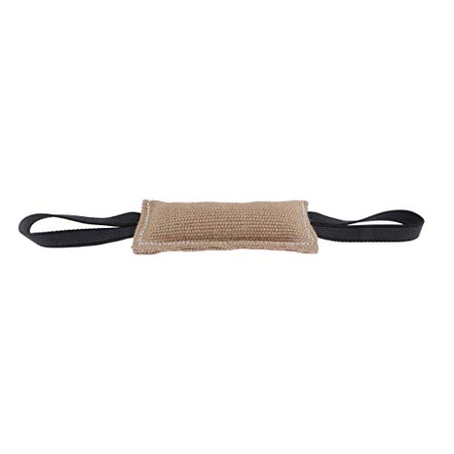 LOVIVER Beißwurst 2 Schlaufe für Hunde Hundespielzeug Hund Bringsel Beißwulst, Khaki Schlepper, 20cm von LOVIVER