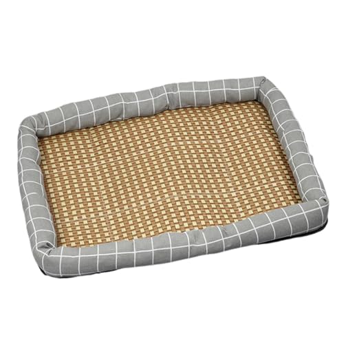 LOVIVER Cool Pad Haustier EIS Pad Matte Welpen Pad Zubehör Waschbar Atmungsaktiv Zwinger Sommer Matratze rutschfeste Schlaf MA Kühlende Haustier Matte, GRAU von LOVIVER