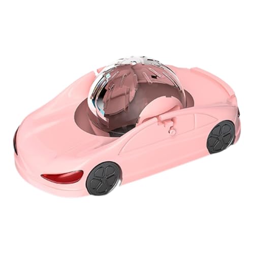 LOVIVER Hamster Übung Wheel Pet Toy Car Kreativ tragbarer Hamster Laufball transparenter Ball für Hedgehog -Mäuse Frettchen Rennrabil, Rosa von LOVIVER