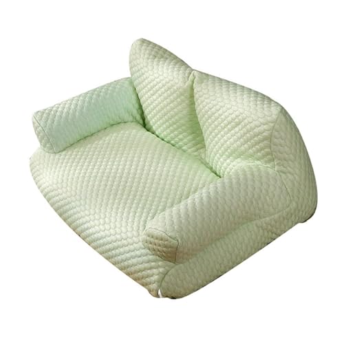 LOVIVER Haustier-Sofa-Lounge, die zur Einrichtung passt, waschbar, tragbar, bequem, Abnehmbarer Bezug, modisches Hundenest, Katzencouchbett, L Size Green von LOVIVER